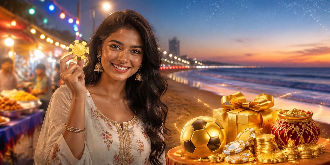 Evening beach market scene in Chennai highlighting online registration ambience